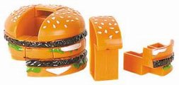 plastic hamburger