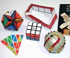 lot of 5 Rubik-type puzzles